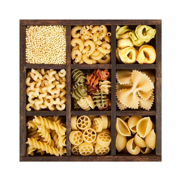 Paveikslas iš stiklo 30x30 cm Pasta Box – Styler
