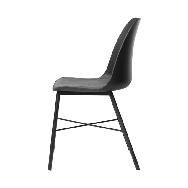 2 juodos ir pilkos spalvų kėdžių rinkinys Unique Furniture Whistler-image-2