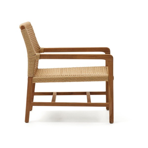 Natūralios spalvos medinė sodo kėdė Sabolla - Kave Home-image-2