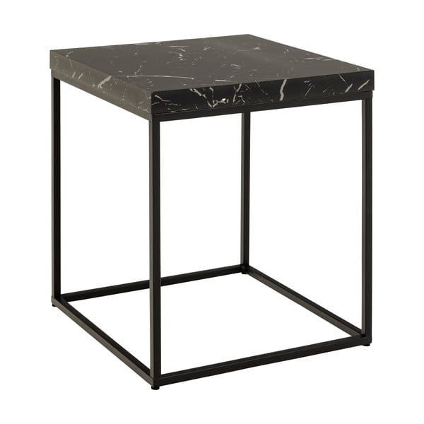 Šoninis stalas su marmuro dekoro stalviršiu 40x40 cm Barossa – Actona-image-2