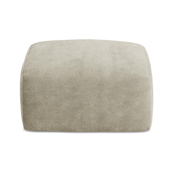 Smėlio spalvos iš šenilinio audinio taburetė Leila – Makamii