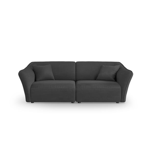 Iš boucle sofa tamsiai pilkos spalvos 206 cm Tokyo – Cosmopolitan Design
