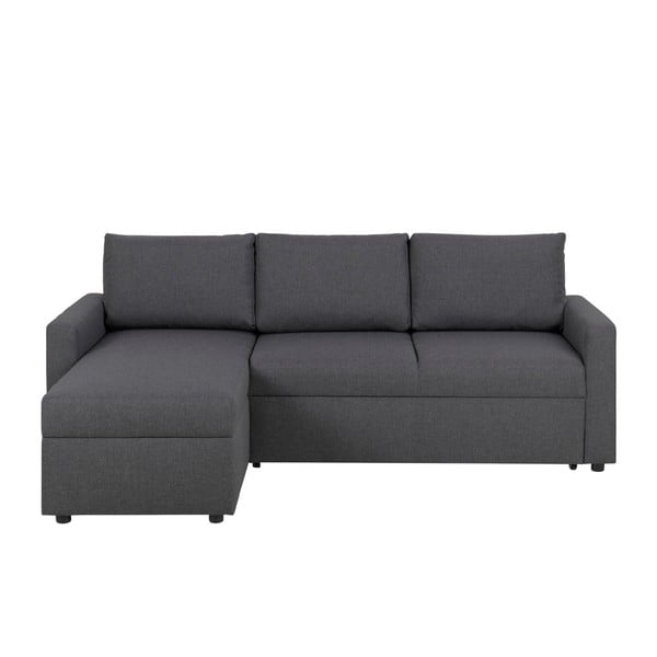 Tamsiai pilka sofa-lova su daiktų laikymo vieta "Actona Sacramento
