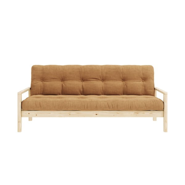 Sulankstoma sofa garstyčių spalvos 205 cm Knob – Karup Design