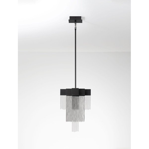 Matinės juodos spalvos iš plieno kabantis šviestuvas LED su pritemdymo funkcija Revια – Nova Luce-image-4