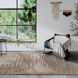 Kilimas smėlio spalvos 80x120 cm Bartoux Beige – Elle Decoration
