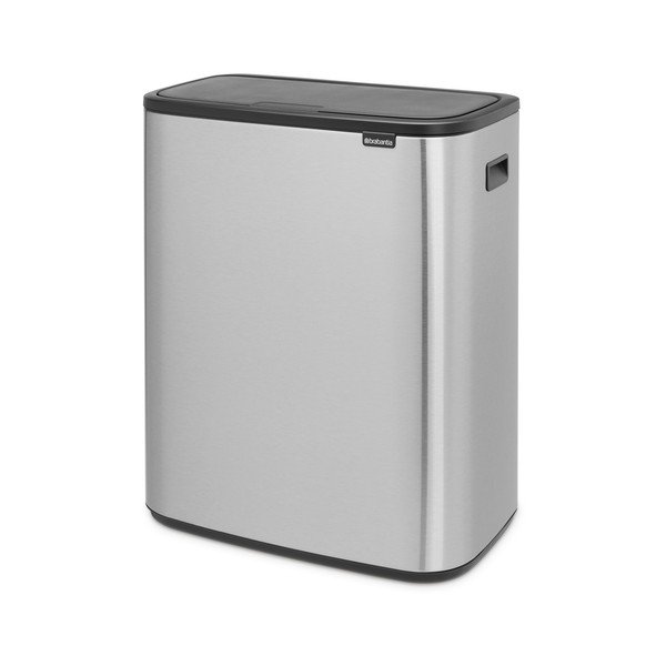Iš plieno galima atidaryti palietus šiukšliadėžė matinės sidabrinės spalvos 60 l Bo Touch Bin – Brabantia-image-3