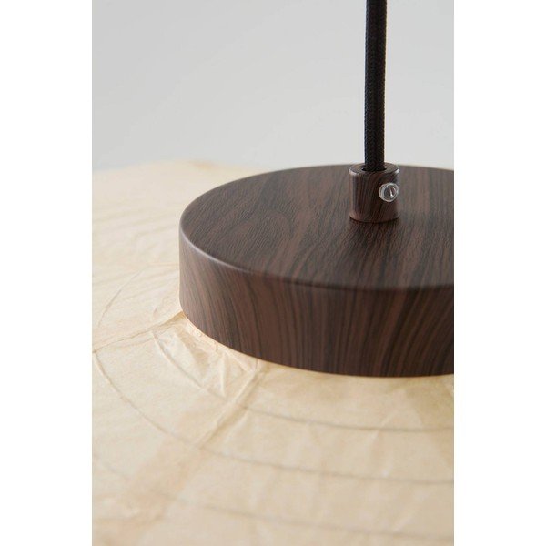 Smėlio spalvos iš popieriaus kabantis šviestuvas ø 60 cm Siv – Jotex-image-4