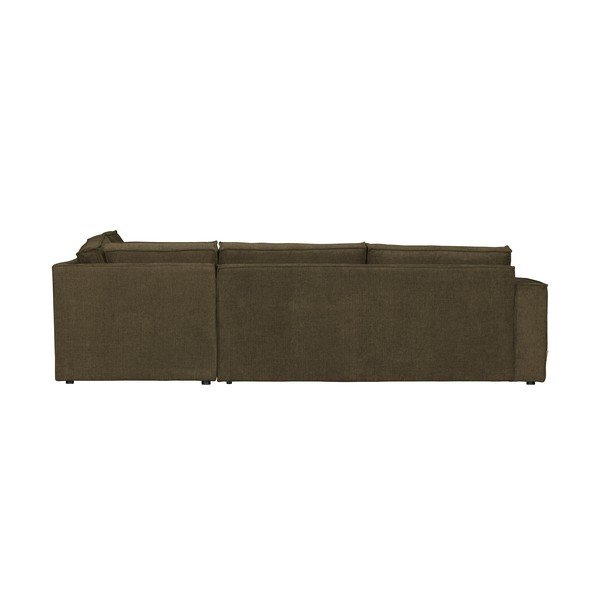 Tamsiai žalia kampinė sofa WOOOD Freddie, dešinysis kampas-image-3