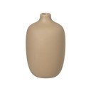 Smėlio spalvos keraminė vaza Blomus Nomad, aukštis 13 cm