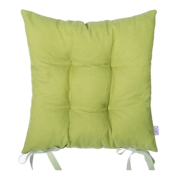Žirnių žalios spalvos sėdynės pagalvėlė Mike & Co. NEW YORK Carli, 43 x 43 cm