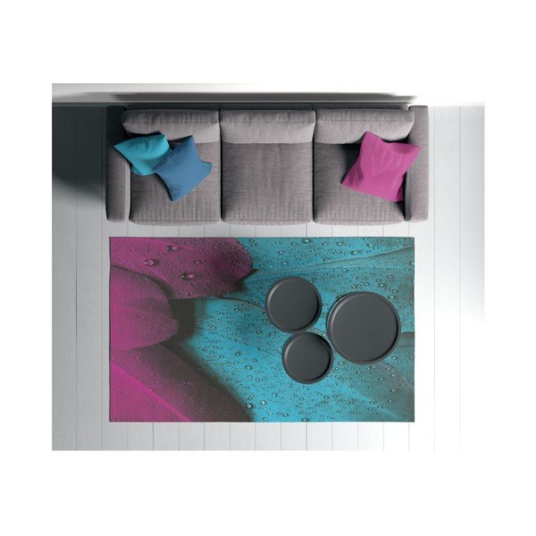 Turkio ir violetinės spalvos kilimas Oyo home Suzzo Malamento, 100 x 150 cm