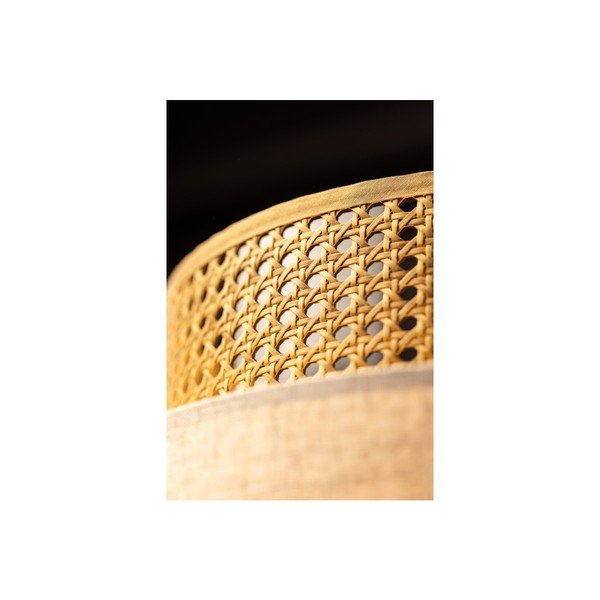 Kabantis šviestuvas natūralios spalvos su rotango gaubtu/su tekstiliniu gaubtu Abra 2 – GTV-image-4