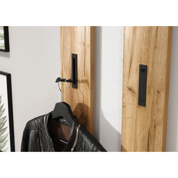 Sieninė lentyna natūralios spalvos iš ąžuolo Ameca – Germania-image-1