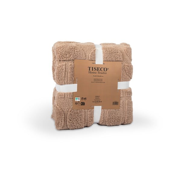 Ruda iš mikropliušo antklodė ir pledas 150x200 cm Rena – Tiseco Home Studio-image-2