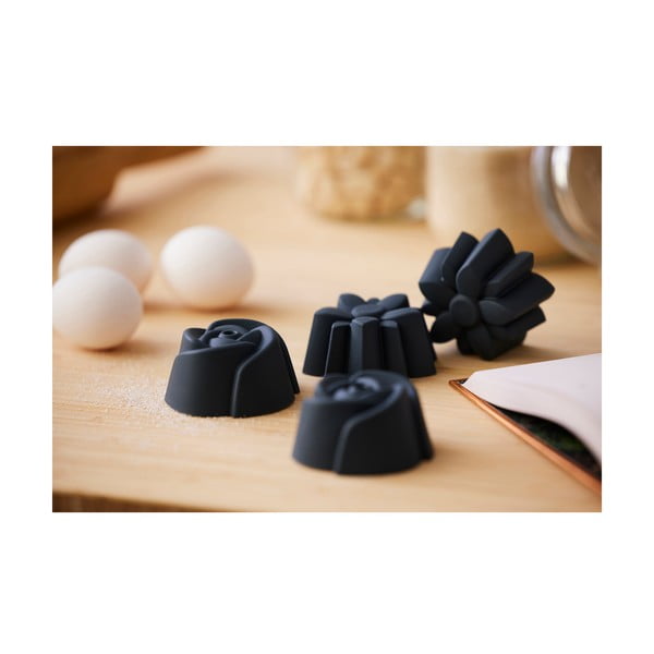 Iš silikonas kepimo formos 6 vnt. keksiukams ø 7 cm Rose – Blomsterbergs-image-4