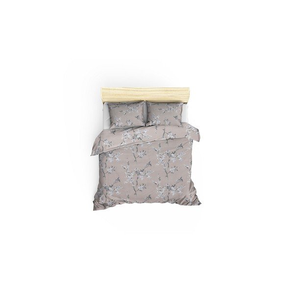 Iš ranforce medvilnės dvigulė/itin ilga patalynė rudos spalvos 240x220 cm Chicory – Mijolnir-image-2