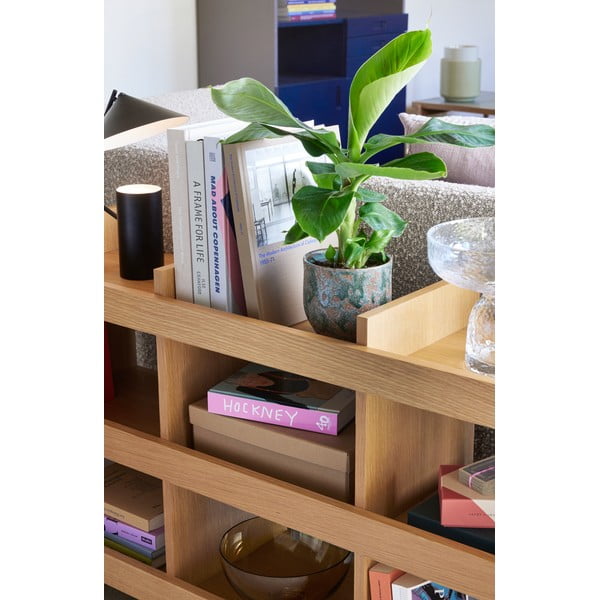 Knygų spinta  natūralios spalvos iš ąžuolo 120x70x32 cm Momentum – Hübsch-image-4