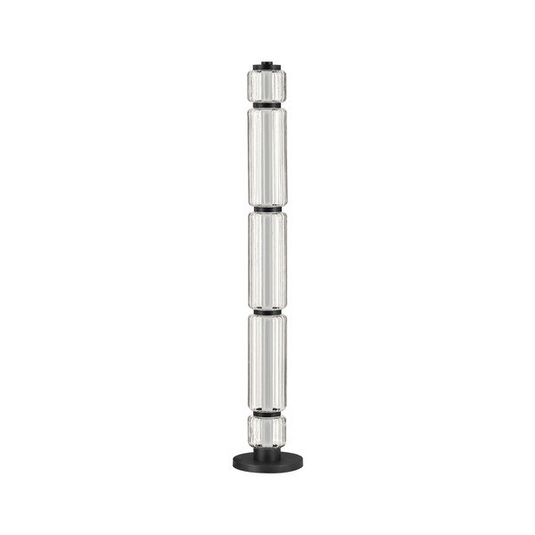 Matinės juodos spalvos iš stiklo pastatomas šviestuvas LED (aukštis 123 cm) Liesa – Nova Luce