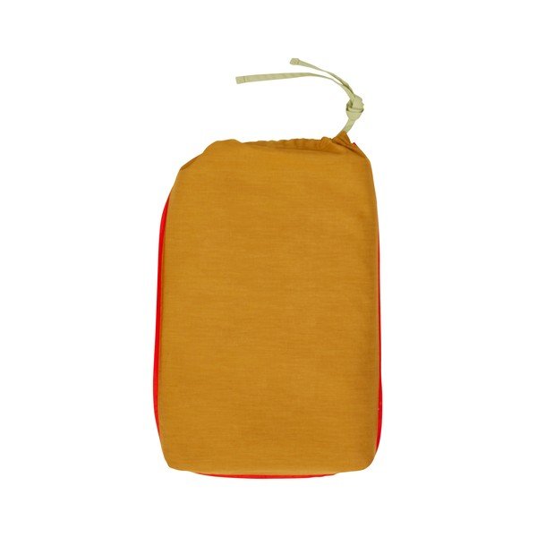 Oranžinės ir žalios spalvos patalynė iš medvilnės satino Hübsch Line, 140 x 220 cm-image-2