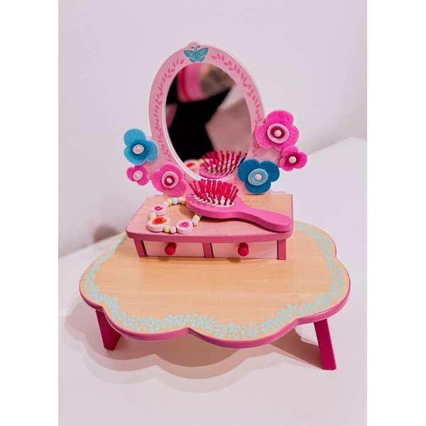 Vaikiškas medinis tualetinis staliukas Djeco Flora-image-1