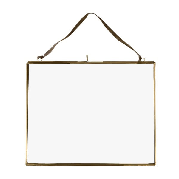 Iš metalo pakabinamas rėmas auksinės spalvos 25x20 cm – Rex London