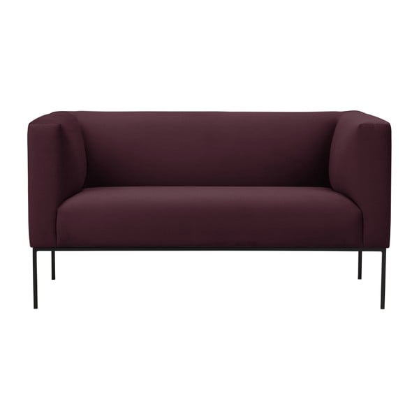 Tamsiai raudona dviejų vietų sofa Windsor & Co Sofas Neptune