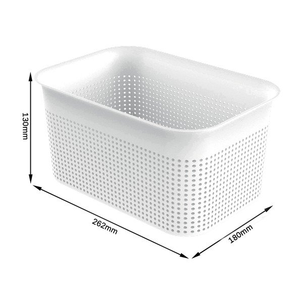 Baltas perdirbto plastiko saugojimo krepšys Brisen - Rotho-image-4