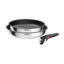 Keptuvės iš nerūdijančio plieno 2 vnt. su nelimpančia danga/su nuimama rankena ø 26 cm INGENIO Cook Eat L8813S75 – Tefal