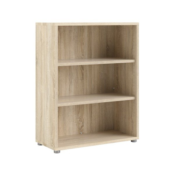 Modulinė knygų spinta natūralios spalvos iš ąžuolo 89x113 cm Prima – Tvilum-image-2