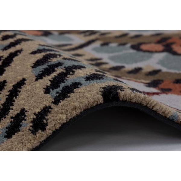 Kilimas iš vilnos rudos spalvos 200x300 cm Paisley – Agnella-image-2