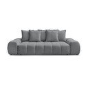 Tamsiai pilkos spalvos iš šenilinio audinio sofa 278 cm Everest – Bobochic Paris