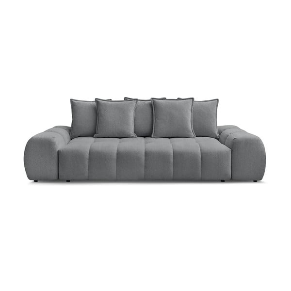 Tamsiai pilkos spalvos iš šenilinio audinio sulankstoma/su sandėliavimo vieta sofa 278 cm Everest – Bobochic Paris