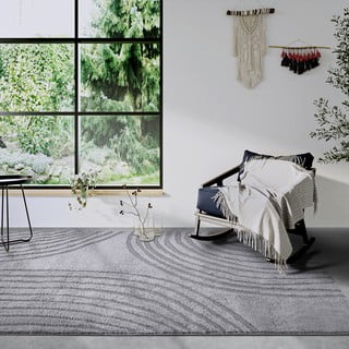Kilimas pilkos spalvos 200x280 cm Pigment Light Grey – Elle Decoration