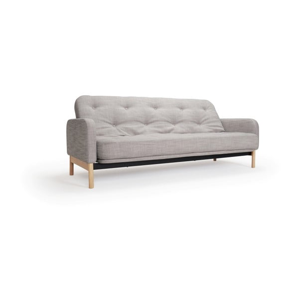 Pilka sofa lova Inovacijos "Ronia Linen Sand Grey