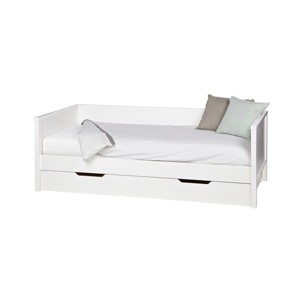 Viengulė lova baltos spalvos 90x200 cm Nikki – WOOOD-image-2