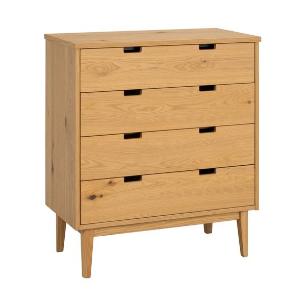 Natūralios spalvos iš ąžuolo masyvo šoninė spintelė 75x85x38 cm Garrison – Rowico