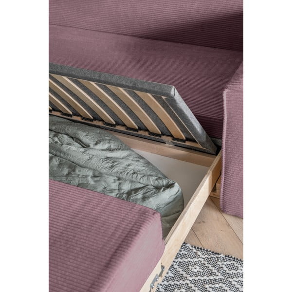Rožinė sofa lova 168 cm Lucky Lucy - Miuform-image-4