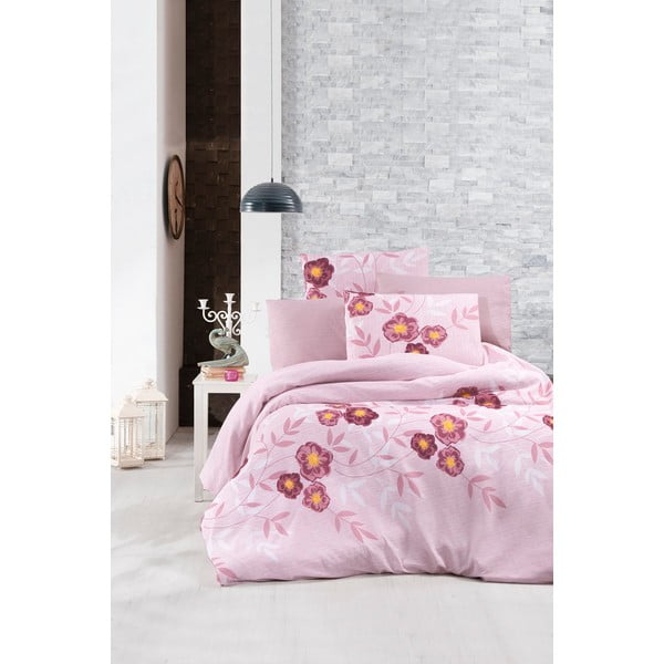 Patalynė viengulėlei lovai su paklode "Mila Home Dahlia Pink", 160 x 220 cm