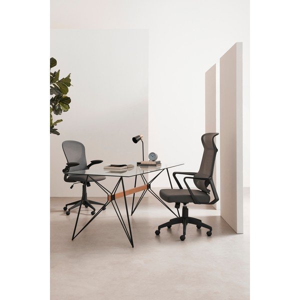 Juodos spalvos iš audinio biuro kėdė Hoboken – Yes Everyday-image-1