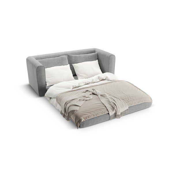 Šviesiai pilkos spalvos sulankstoma sofa 158 cm Lido – Micadoni -image-1