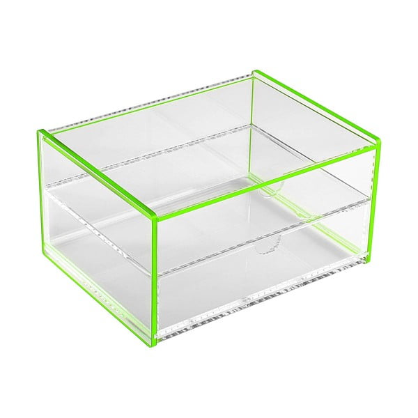 "Versa Ariel" žalia saugojimo dėžutė, 17,1 x 13 x 9,2 cm