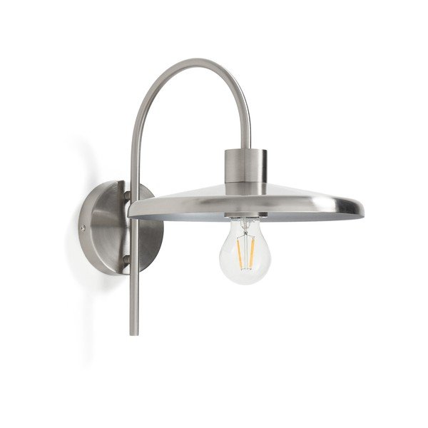 Sidabrinės spalvos sieninė lempa ø 27 cm Nuvira – Kave Home