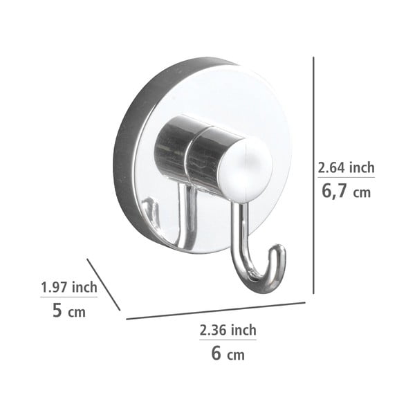 Klijuojamas vonios reikmenų rinkinys pilkos spalvos Milazzo – Wenko-image-2