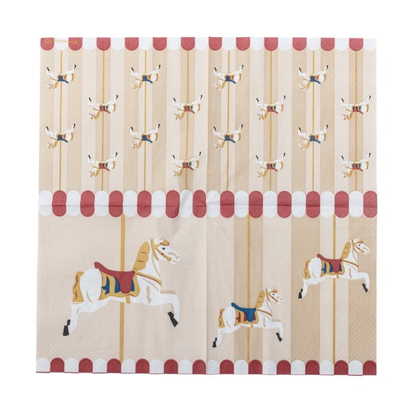 Iš popieriaus servetėlės 20 vnt. 33x33 cm Merry-go-round – Bloomingville-image-3