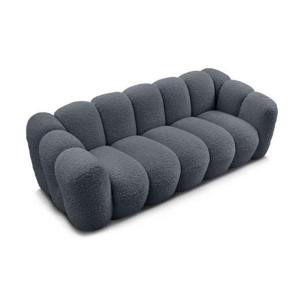 Tamsiai pilkos spalvos iš boucle sofa 232 cm Hippolyte – Bobochic Paris-image-4
