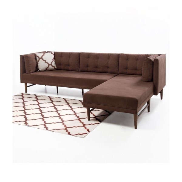 Rudos spalvos sofa dešiniajame kampe "Balcab Home Amalia-image-2