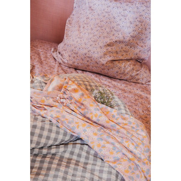 Dvigulė/itin ilga patalynė pilkos spalvos/smėlio spalvos banguotos tekstūros 200x220 cm Bæk&Bølge – JUNA-image-3