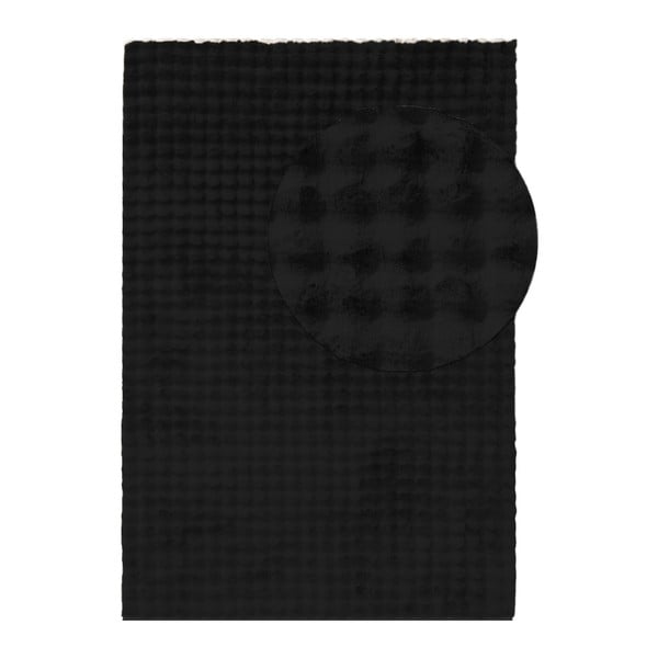 Skalbiamas kilimas juodos spalvos 120x170 cm Bubble Black – Mila Home