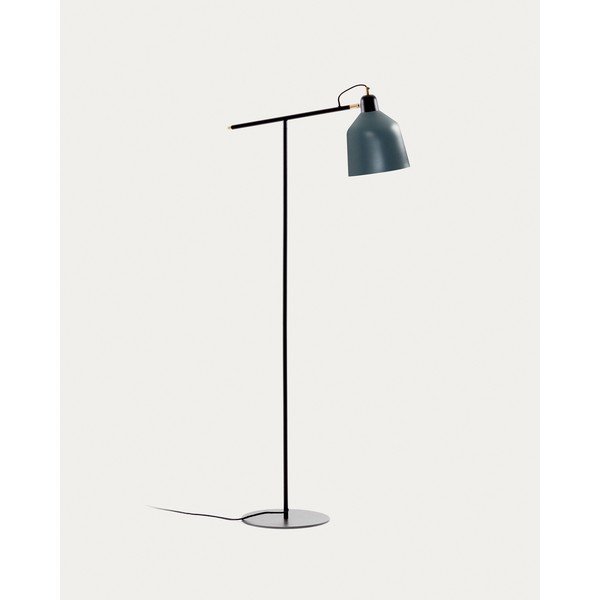 Smaragdinės spalvos pastatomas šviestuvas (aukštis 147 cm) su metaliniu gaubtu Olimpia – Kave Home-image-2